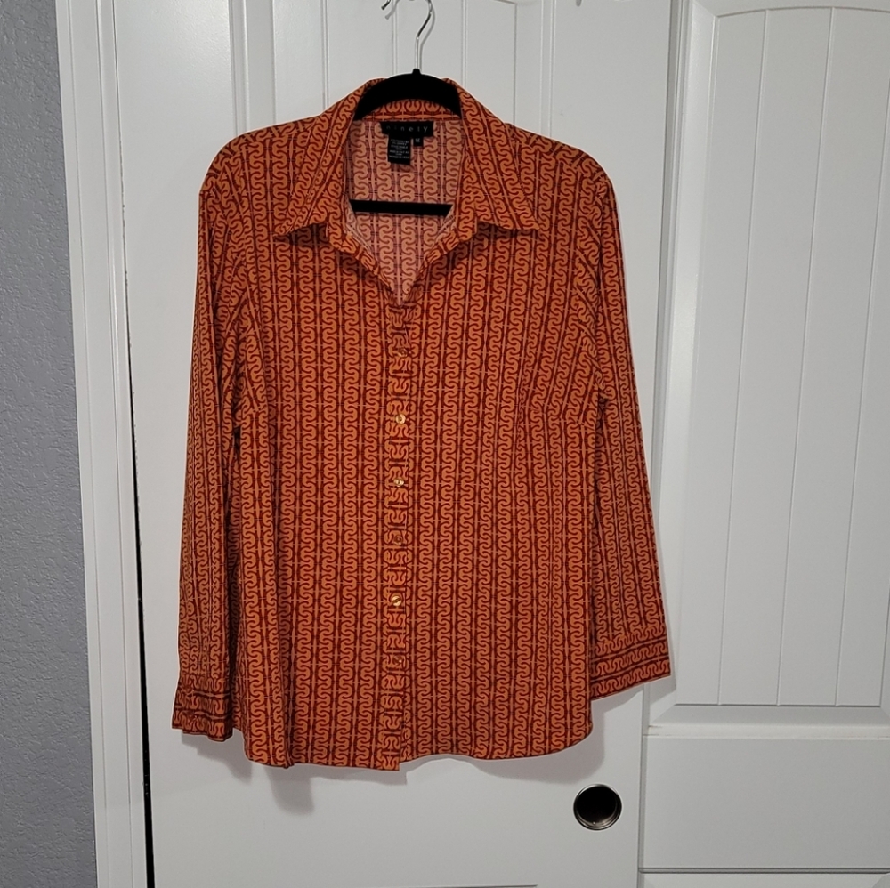 Ninety button down blouse size 1x